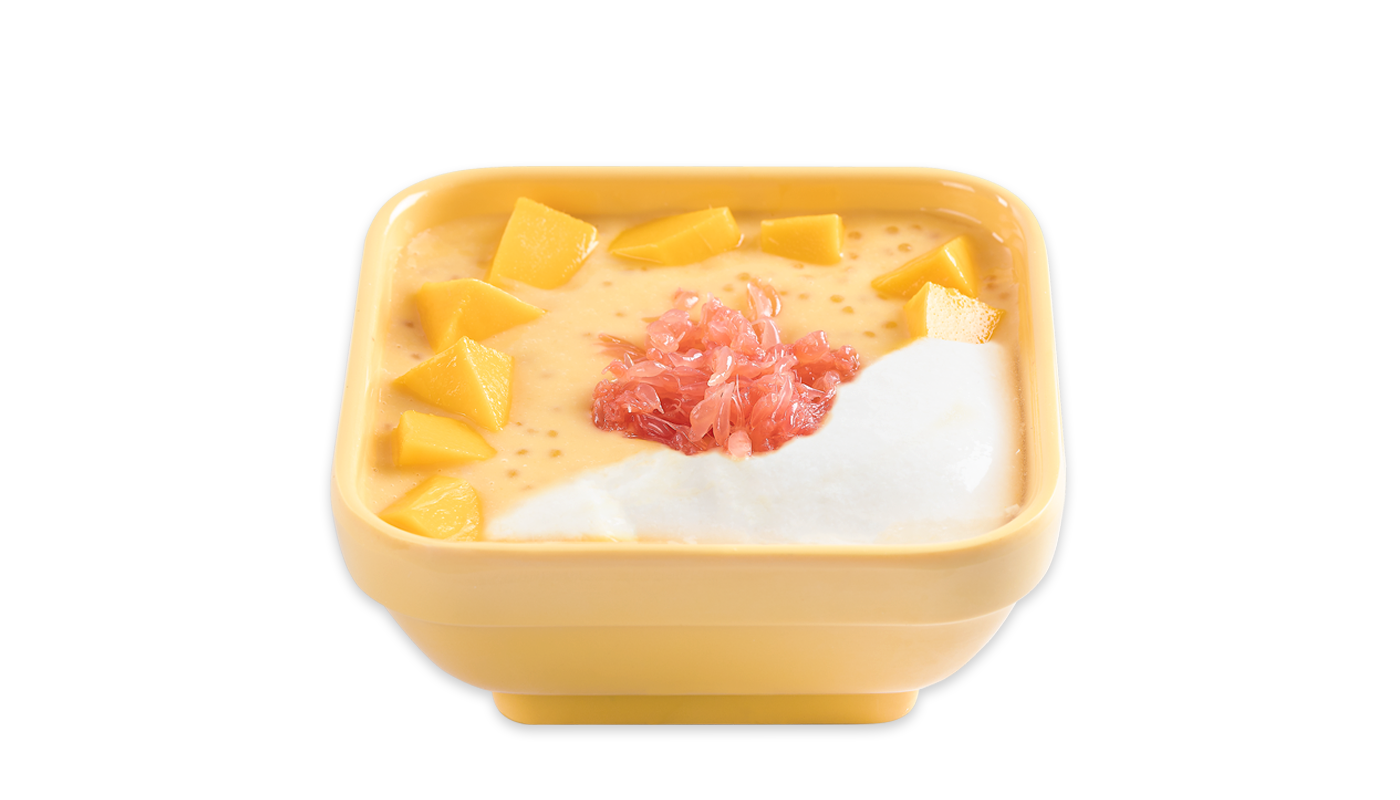 Order M5. Mango Pomelo Sago Tofu Pudding food online from Sweethoney Dessert store, Colma on bringmethat.com