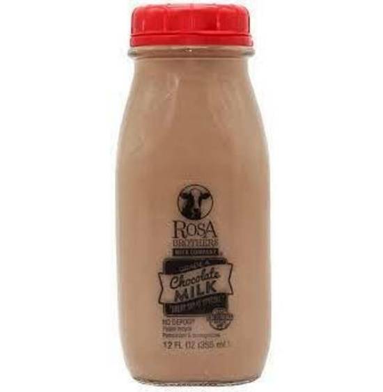 Order Rosa Brothers Milk - Chocolate 12 oz food online from IV Deli Mart store, Goleta on bringmethat.com