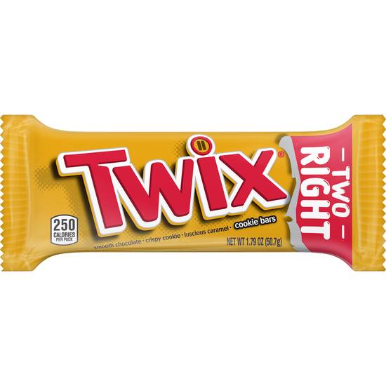Order Twix Caramel Full Size Chocolate Cookie Bar (1.79 oz) food online from Rite Aid store, Yamhill County on bringmethat.com