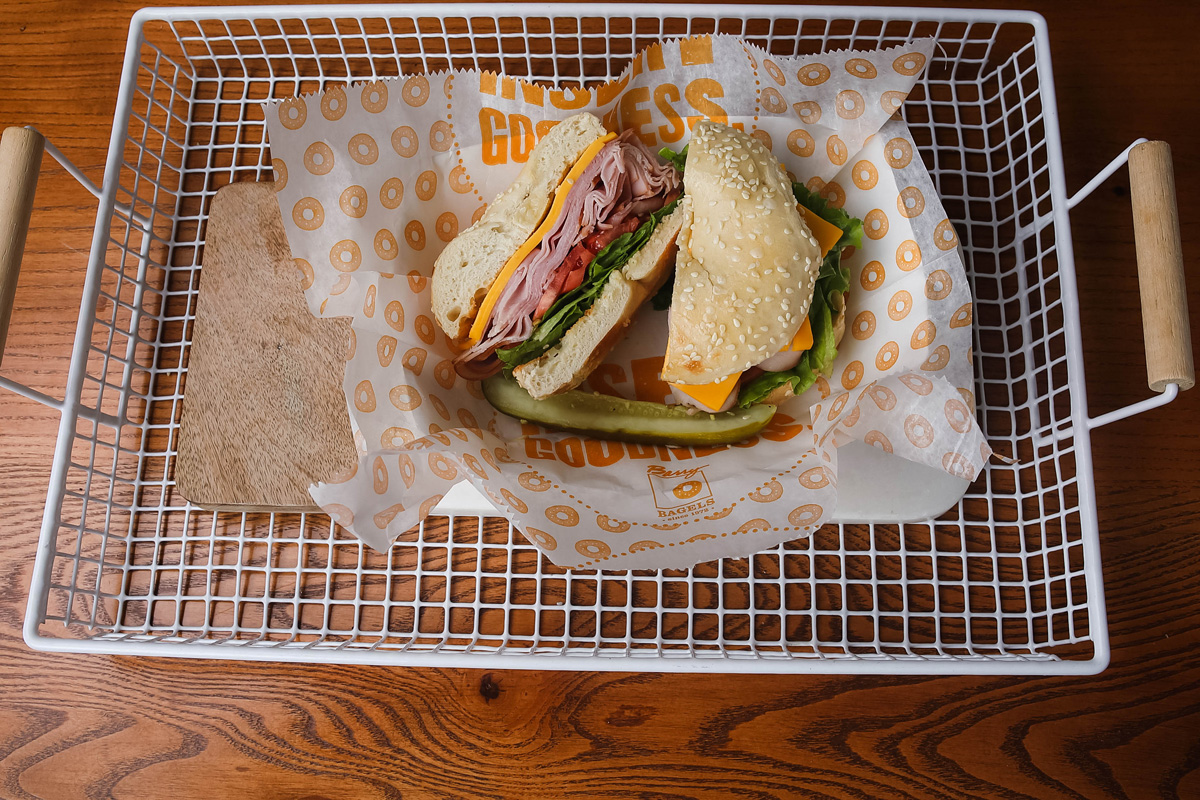 Order Junior Ham Sandwich food online from Barry Bagels store, Perrysburg on bringmethat.com