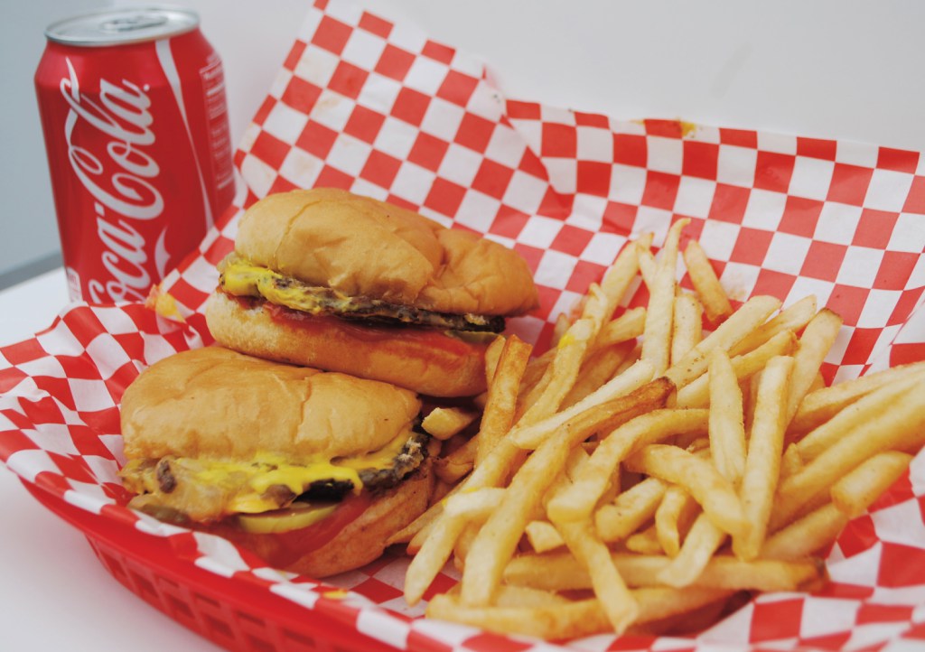 Order 2. Slider, French Fries and Drink food online from Little Brothers Burgers store, Royal Oak on bringmethat.com
