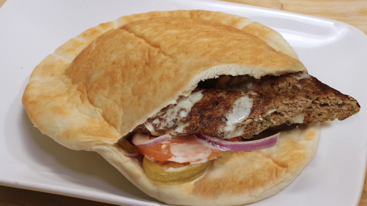Order Kufta Kebab Sandwich food online from Fill-A-Pita store, Bolingbrook on bringmethat.com