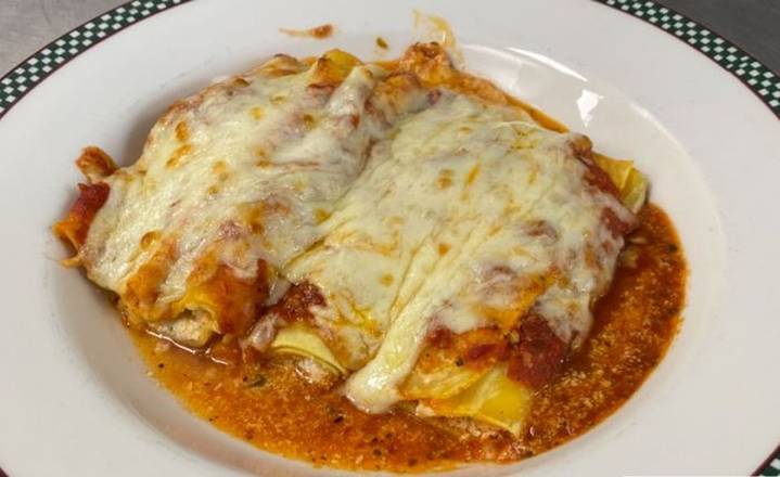 Order Baked Manicotti food online from Sergio store, Riverhead on bringmethat.com