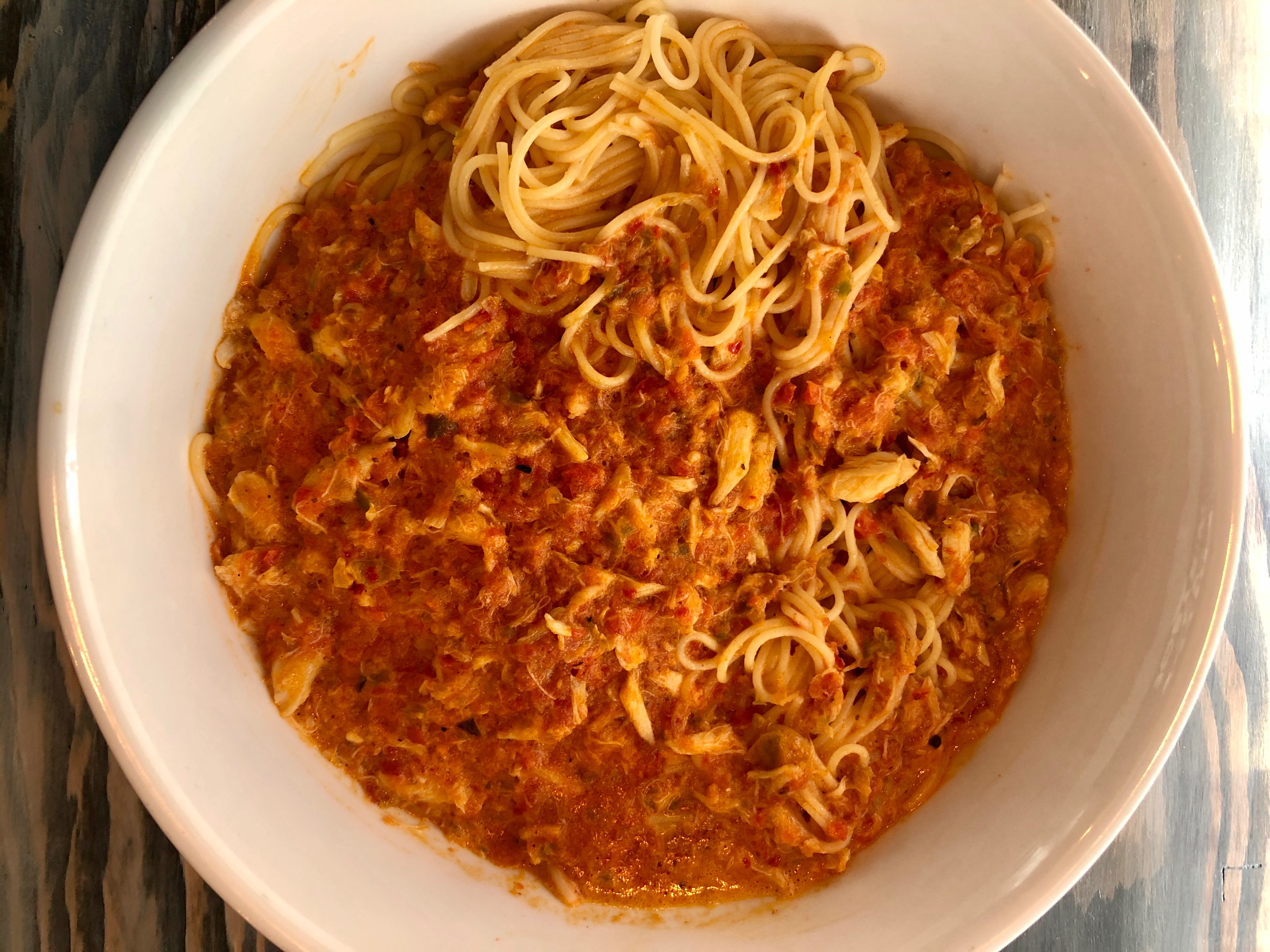 Order Spicy Crab & Spaghetti food online from Rocco Italian Grill store, Wilmington on bringmethat.com