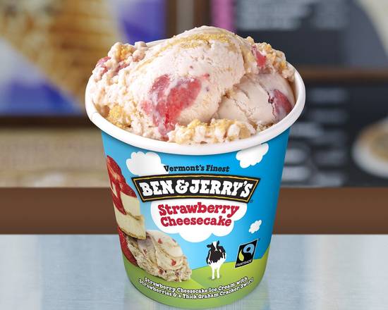 Order Strawberry Cheesecake food online from Ben & Jerry's store, Highland Village on bringmethat.com