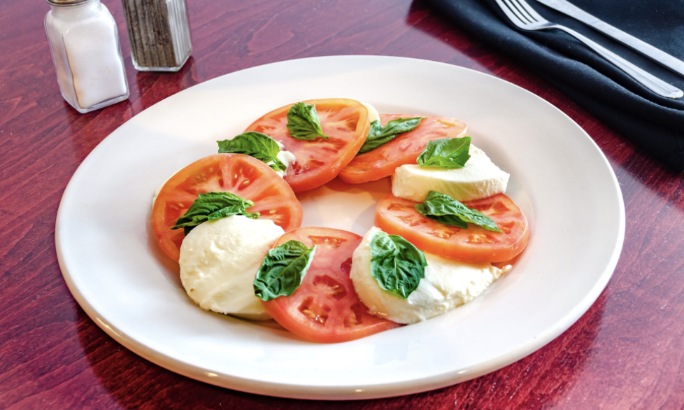 Order Large Caprese Salad food online from Luigis Famous Pizza store, Little Silver on bringmethat.com