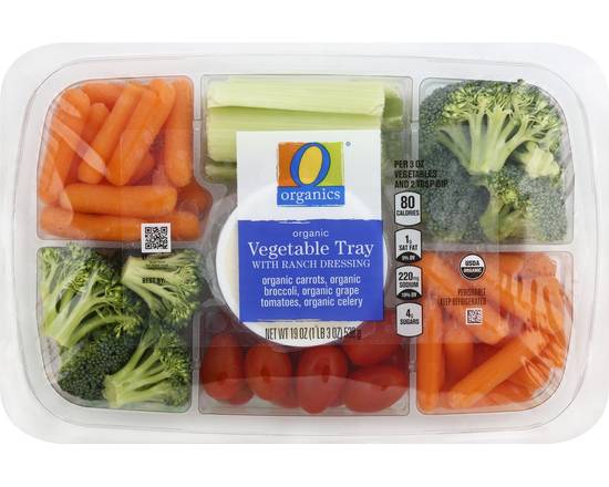 Order O Organics · Veggie Tray with Dip (19 oz) food online from Safeway store, Vallejo on bringmethat.com