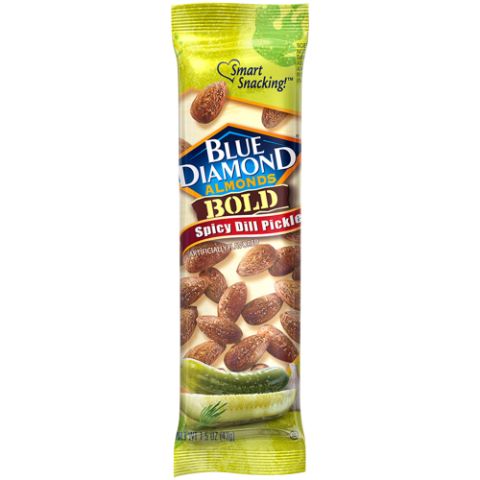 Order Blue Diamond Spicy Dill Pickle Almonds 1.5oz food online from 7-Eleven store, San Juan Capistrano on bringmethat.com