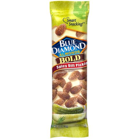 Order Blue Diamond Spicy Dill Pickle Almonds 1.5oz food online from 7-Eleven store, Dallas on bringmethat.com