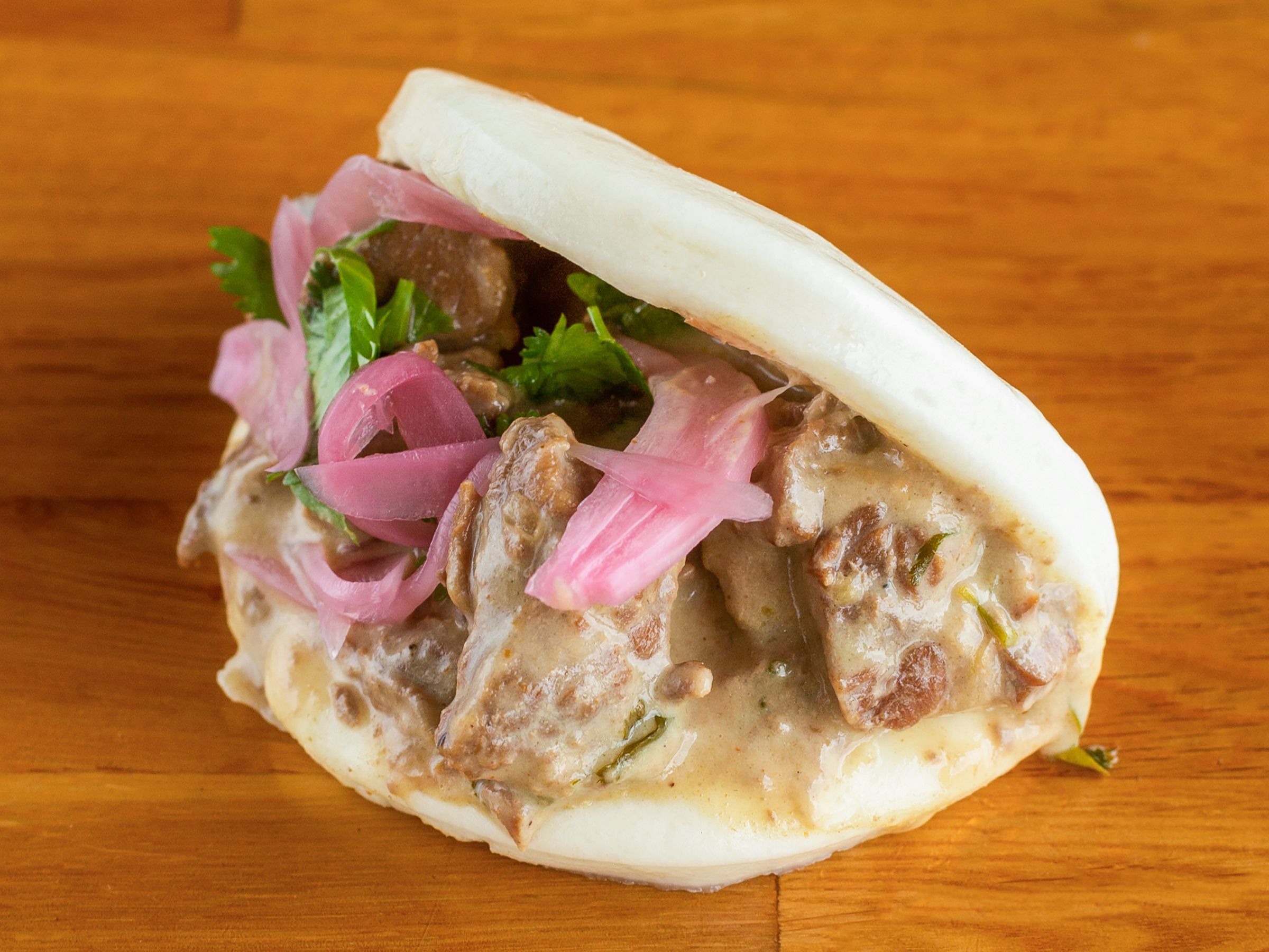 Order Curry Beef Bao food online from Fat Bao-Upper Kirby store, Houston on bringmethat.com