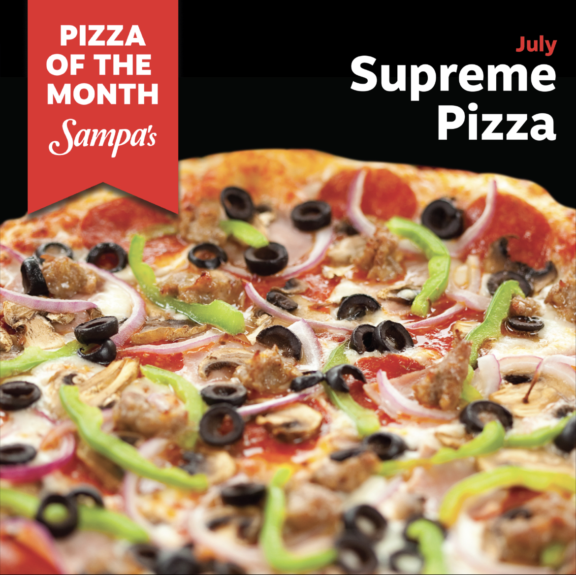 Order Supreme Pizza food online from Sampa Pizza store, Lomita on bringmethat.com