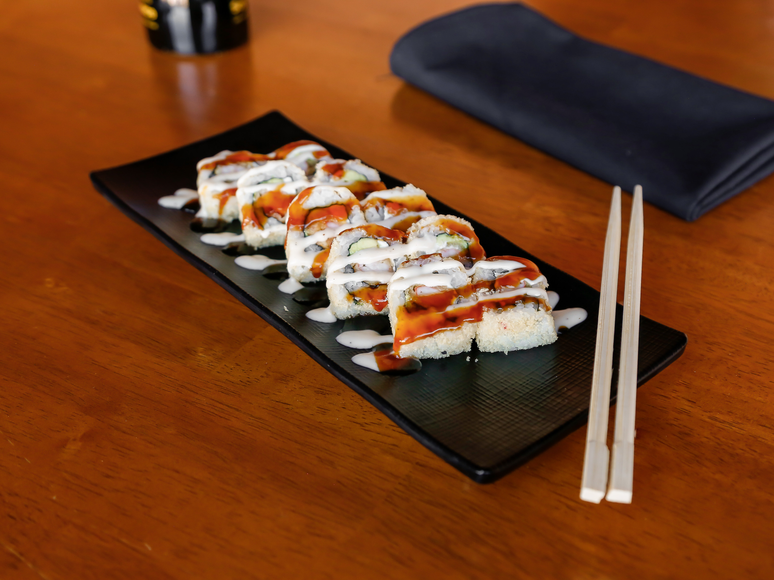 Order Double Crunch Roll food online from KitzMo Sushi store, Reno on bringmethat.com