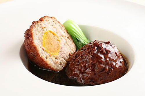 Order 302. Meatball with Duck Egg Yolk food online from Shanghailander Palace store, Hacienda Heights on bringmethat.com