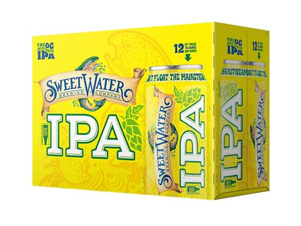 Order SweetWater IPA - 12x 12oz Cans food online from Eagle Liquor & Wine store, Chattanooga on bringmethat.com