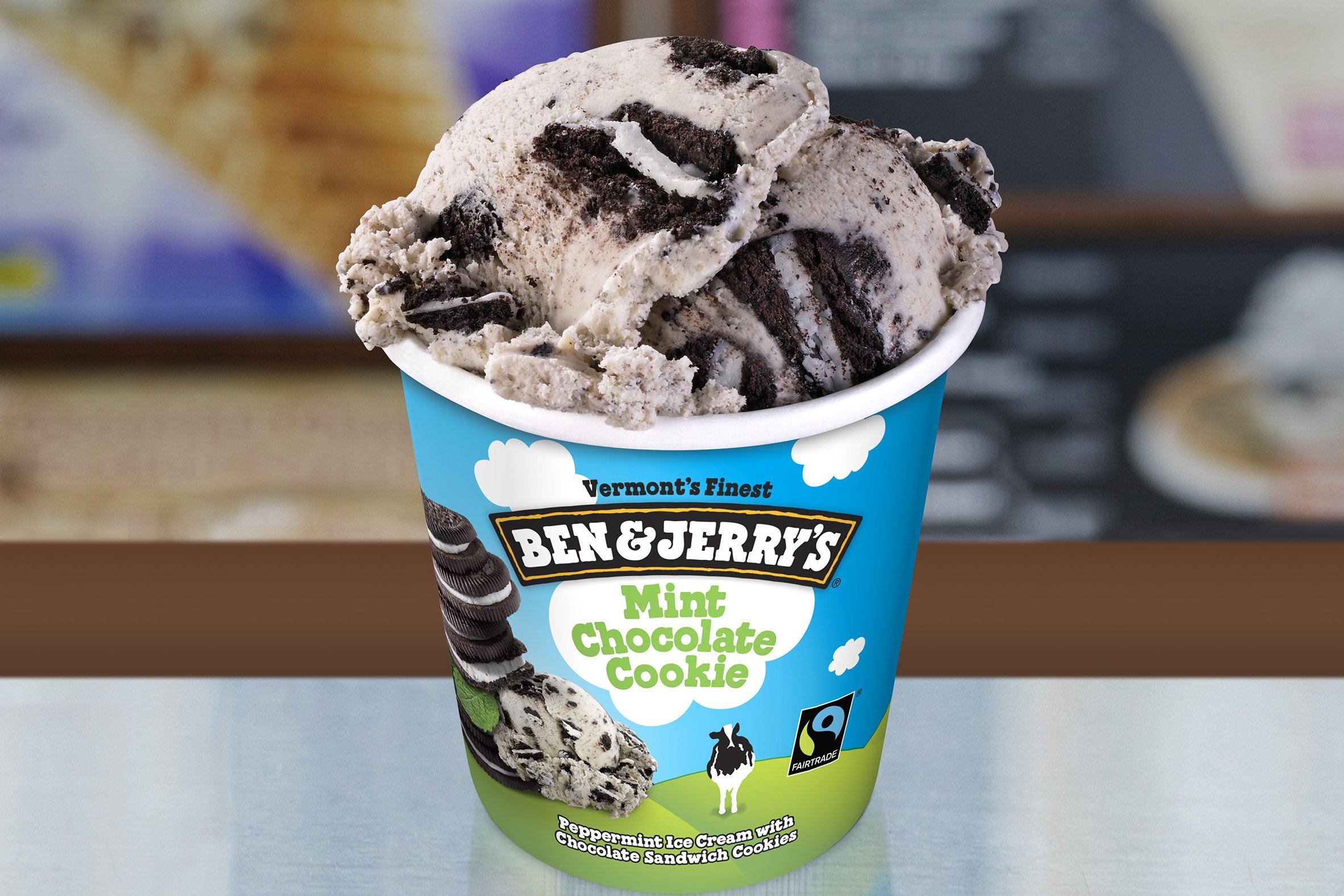 Order Mint Chocolate Cookie food online from Ben & Jerry's store, Plano on bringmethat.com