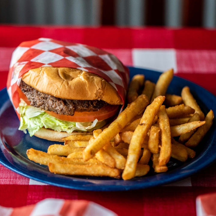 Order Hamburger food online from The Texan Cafe & Pie Shop store, Hutto on bringmethat.com