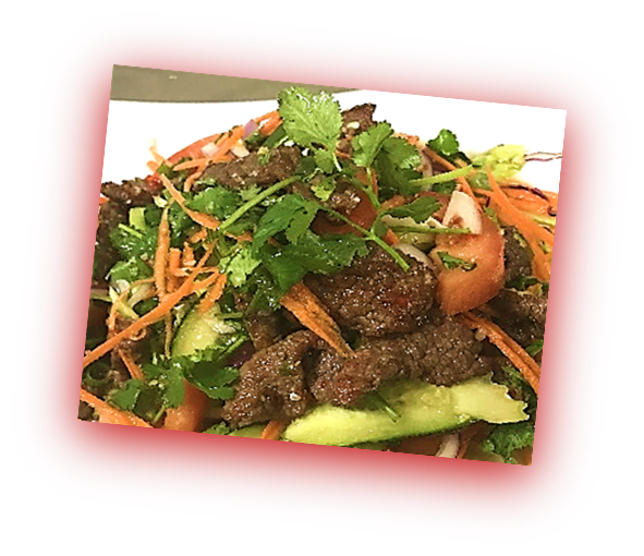 Order 15. Beef Salad food online from Sweety Hut Thai Restaurant store, West Covina on bringmethat.com