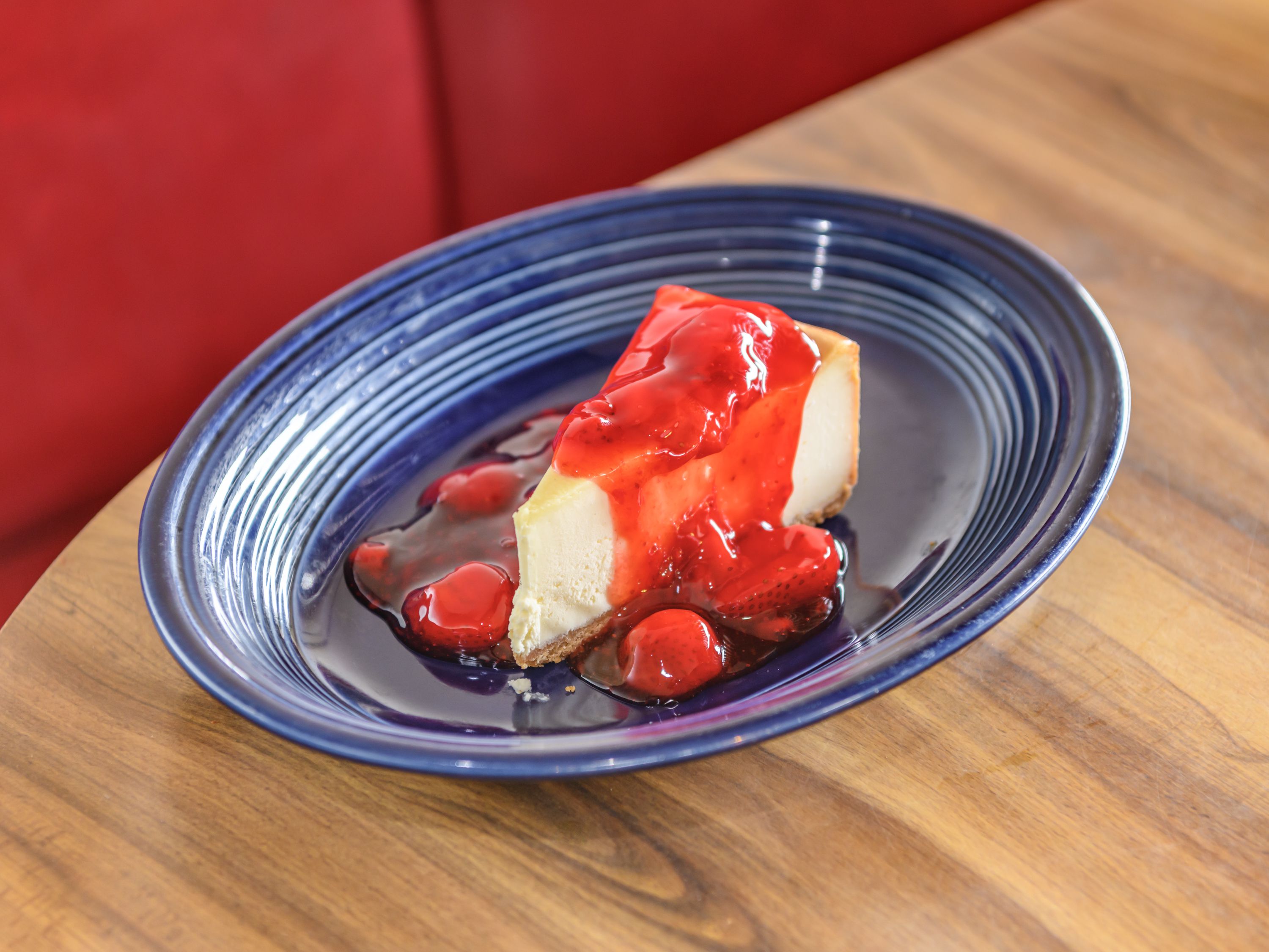 Order Strawberry Cheesecake food online from Chelio's Diner store, Oklahoma City on bringmethat.com