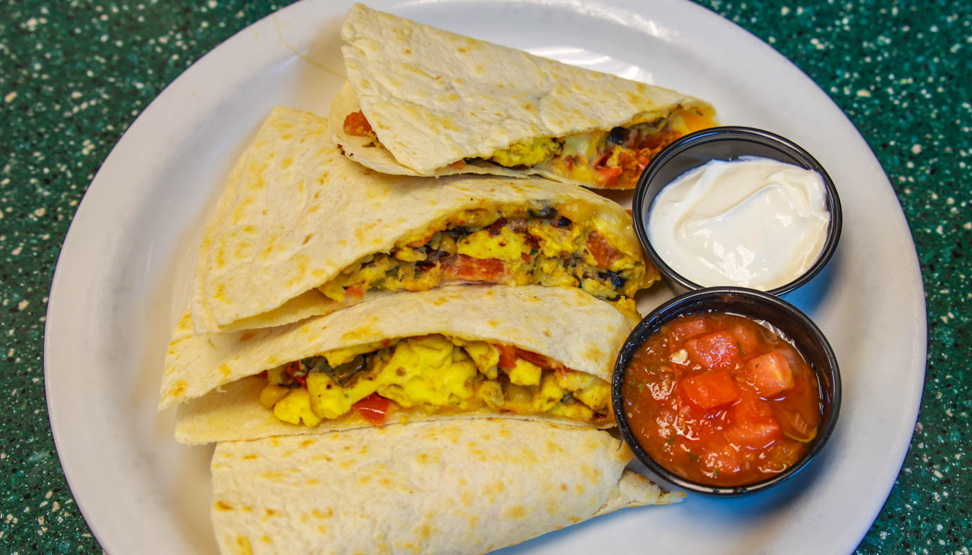 Order Breakfast Quesadilla food online from Sunny Street Cafe store, Painesville on bringmethat.com