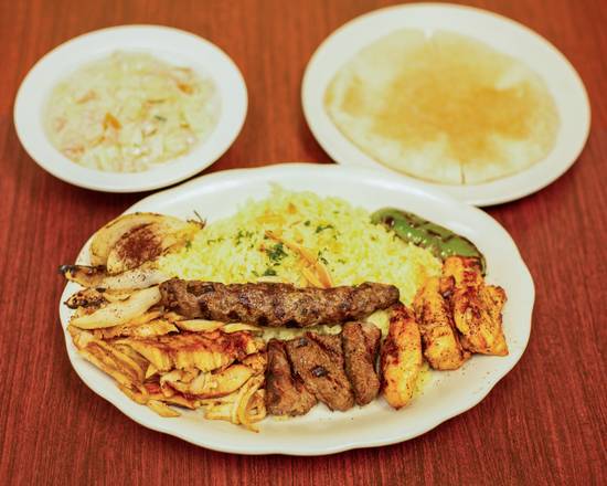 Order Combination Plate Entree food online from Bab Al Salam store, Norridge on bringmethat.com