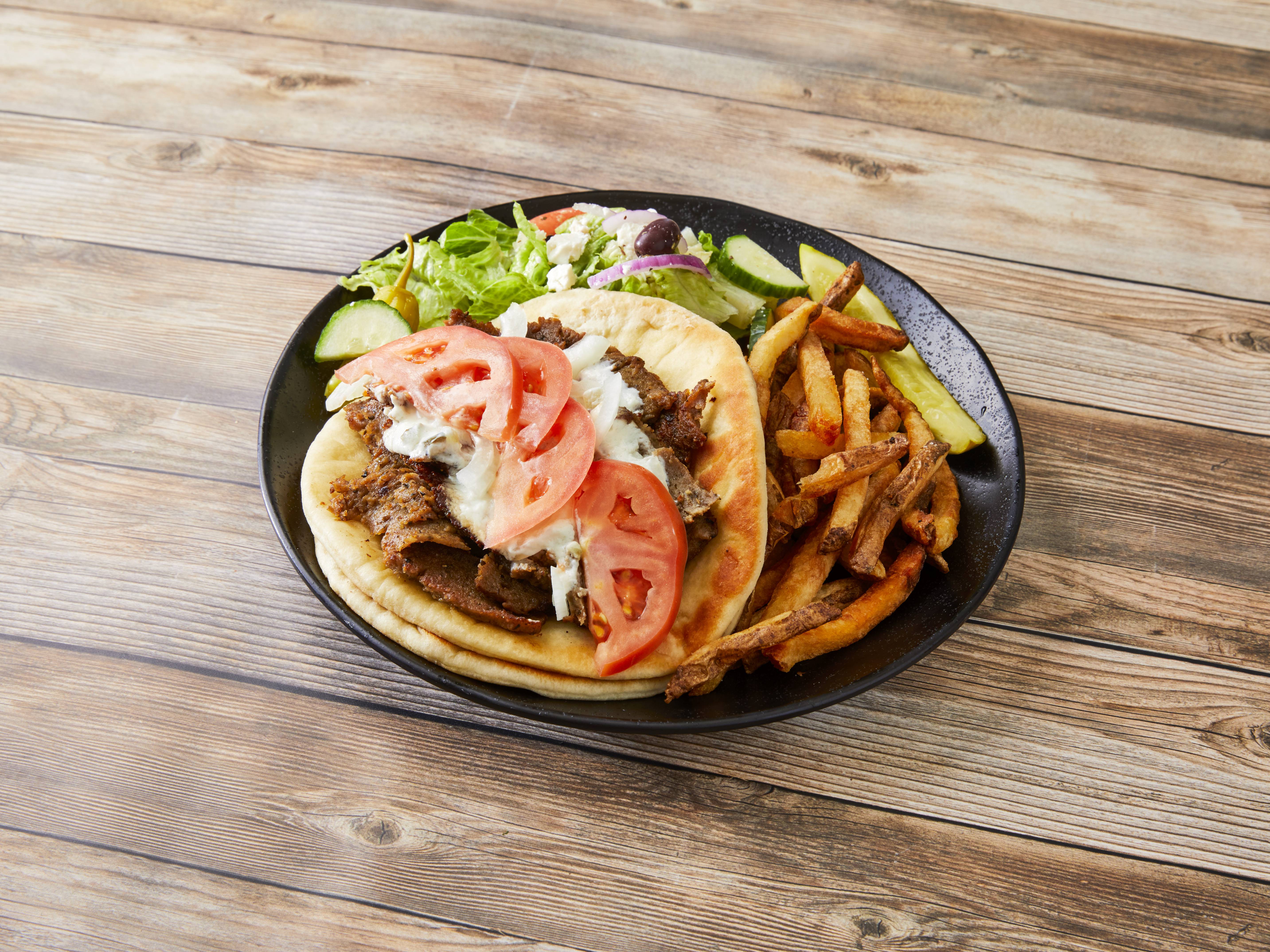 Order Gyro Platter food online from Chicago Grill store, Peoria on bringmethat.com