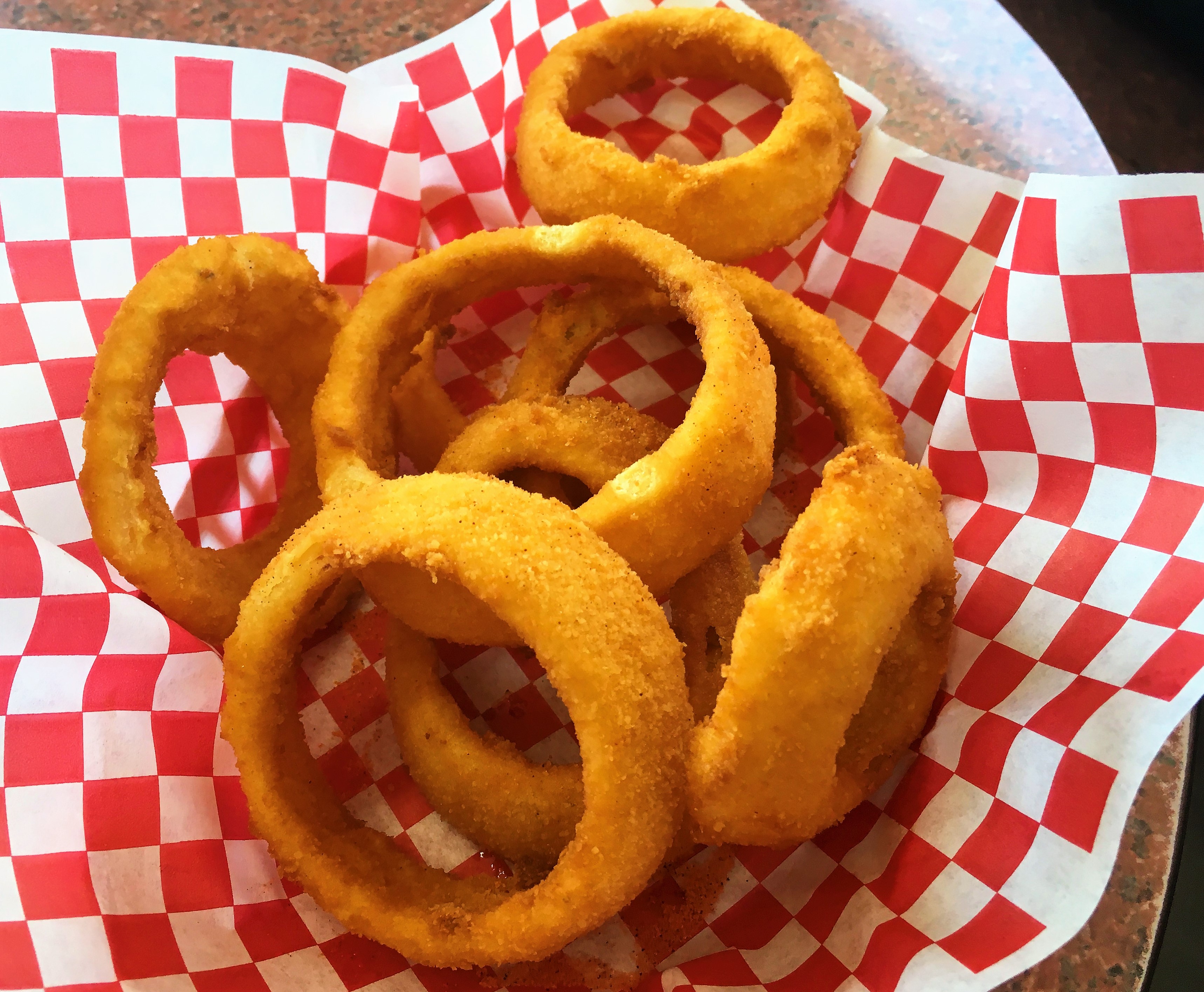 Order Onion Rings food online from Jim's Burgers #2 store, Wilmington on bringmethat.com