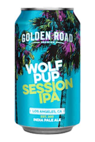 Order Golden Road Brewing Wolf Pup Session IPA ( 6 PK CANS ) food online from Friends Liquor store, San Francisco on bringmethat.com
