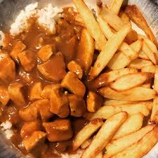 Order Chicken Curry with French Fries food online from Shades Of Green Pub & Restaurant store, New York on bringmethat.com