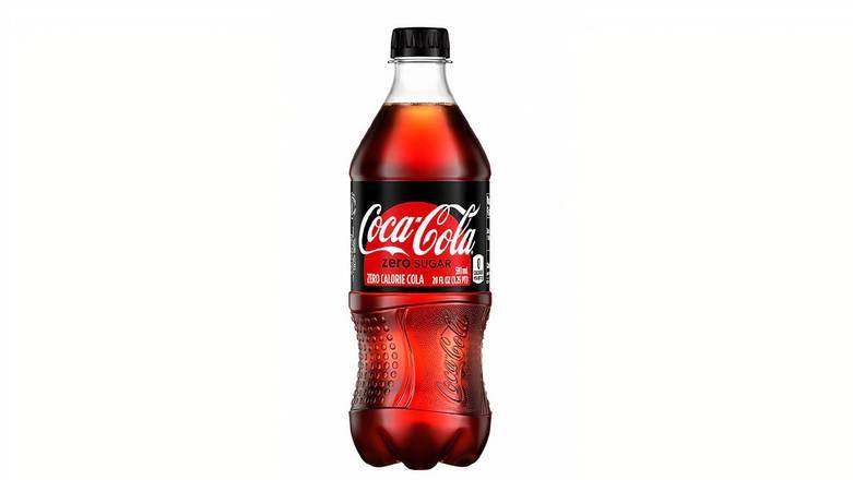Order Coca-Cola Zero Sugar Soda Pop - 20 oz food online from Mac On 4th store, Alton on bringmethat.com