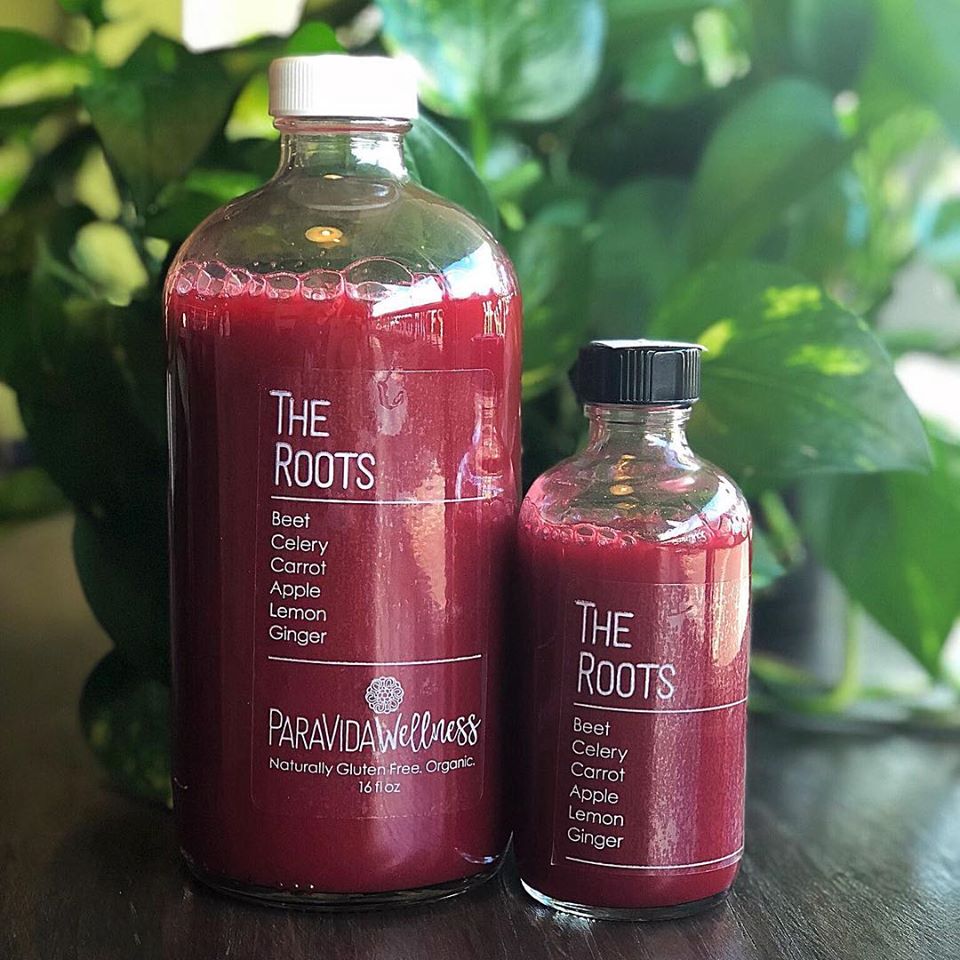 Order 12 oz. The Roots Juice food online from ParaVida Wellness store, Victoria on bringmethat.com