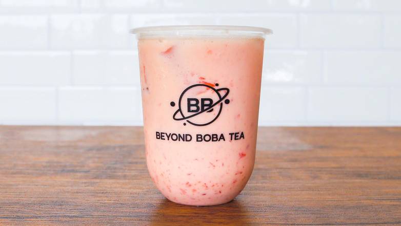 Order Strawberry Milk Tea food online from Beyond Boba Tea store, Wahiawa on bringmethat.com