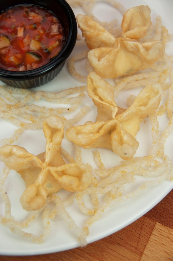 Order Dungeness Crab Wontons food online from Seasons & Regions Seafood Grill store, Portland on bringmethat.com