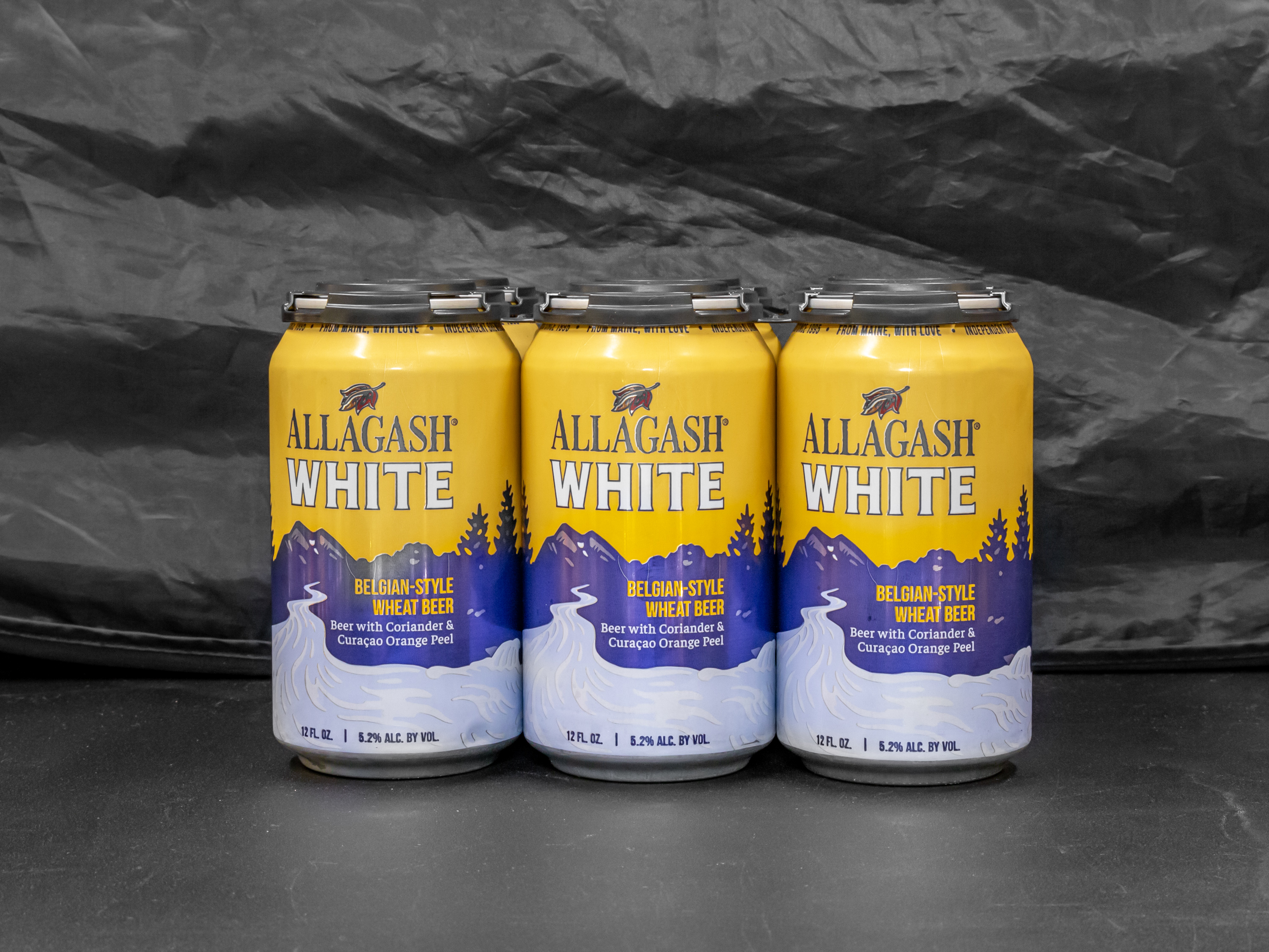Order Allagash White,6pk-12oz Canned Beer (5.2% ABV) food online from Gold Crown Liquors store, Chicago on bringmethat.com