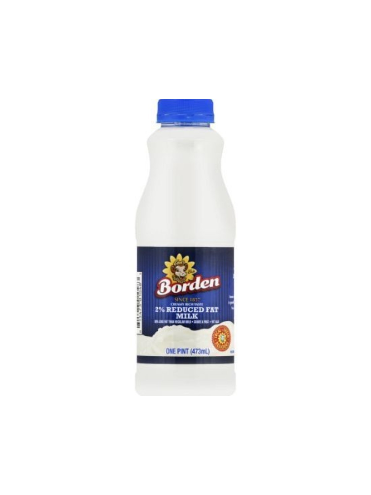 Order Borden 2% Reduced Fat Milk (16 oz) food online from Neighborhood Scoops store, Marietta on bringmethat.com