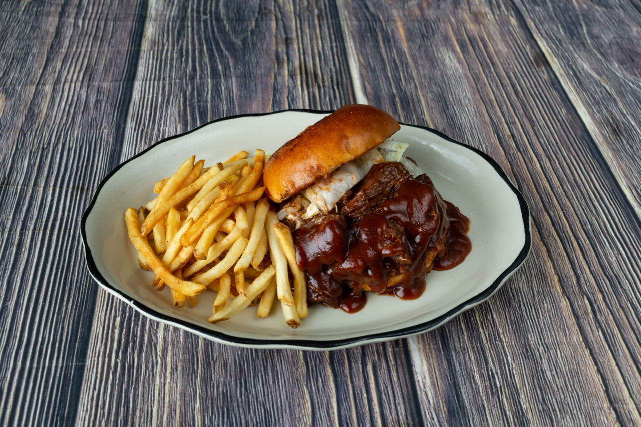 Order Old Western BBQ Beef Sandwich food online from House of Pies store, Los Angeles on bringmethat.com