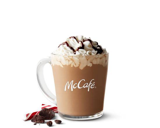 Order Medium Peppermint Mocha food online from Mcdonald store, North Chicago on bringmethat.com