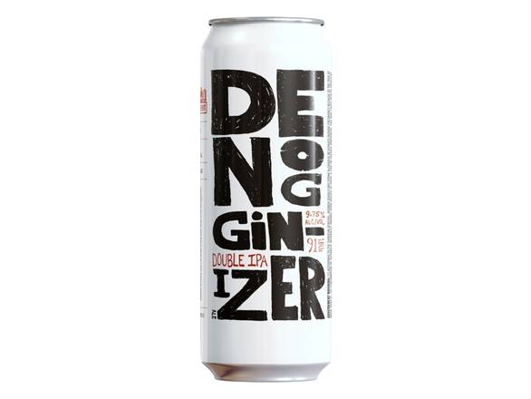 Order Drake's Dennogginizer Double IPA - 19.2oz Can food online from Prince Liquor store, Torrance on bringmethat.com