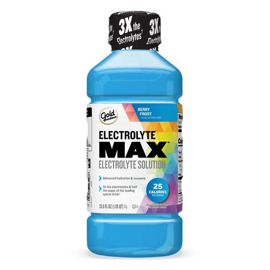 Order Gold Emblem Electrolyte Max Electrolyte Solution, Berry Frost, 33.8 OZ food online from Cvs store, LAKEWOOD on bringmethat.com