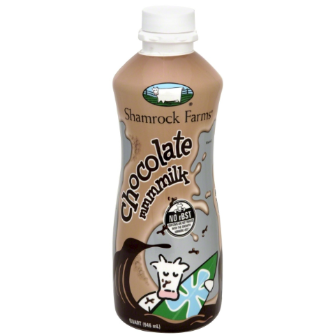 Order Shamrock Farms Chocolate Milk 1 Quart food online from 7-Eleven store, Tucson on bringmethat.com