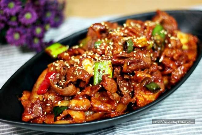 Order Stir-Fried Kimchi and Pork 김치제육볶음 food online from Tree Garden store, Houston on bringmethat.com