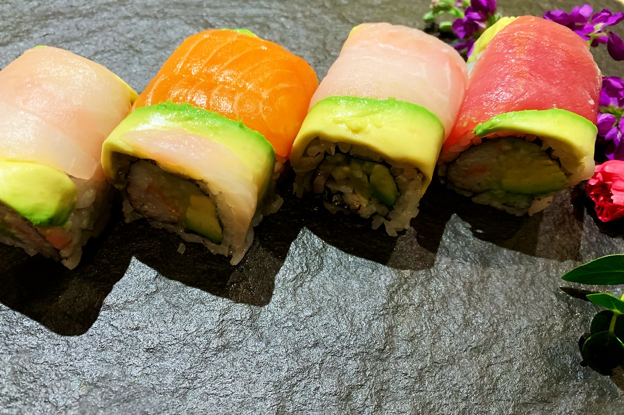 Order Rainbow Roll food online from Shogun store, Albany on bringmethat.com