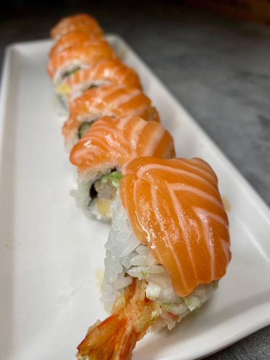 Order Salmon on Crunch Roll food online from Ichiban Japanese & Sushi Restaurant store, Brea on bringmethat.com