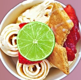 Order Limelight Rolled Ice Cream food online from Tea & Crepe Cafe store, Grand Forks on bringmethat.com