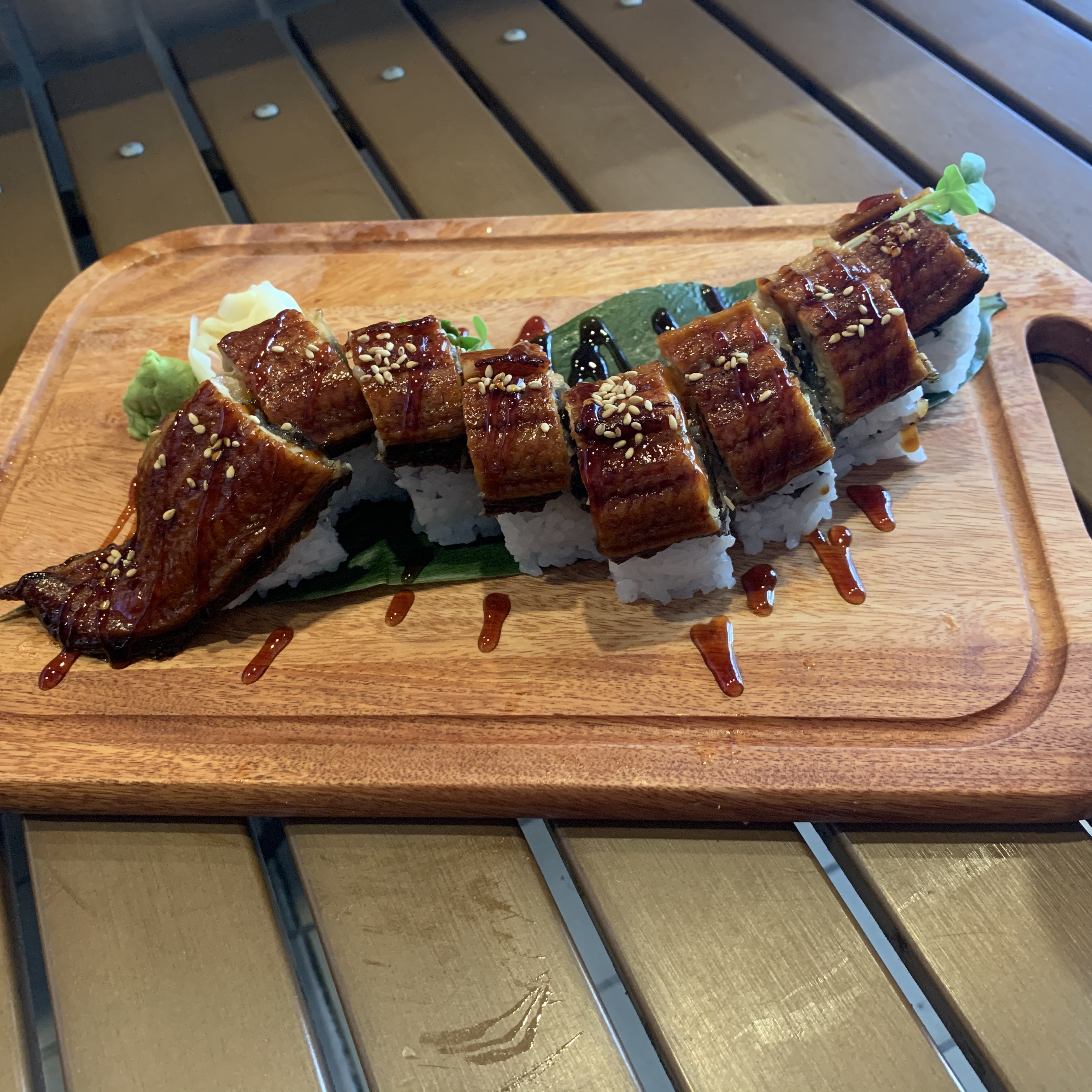 Order Super Unagi Roll (8pcs) food online from Poke Zone store, Oakland on bringmethat.com