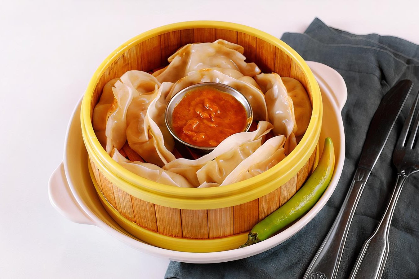 Order Chicken Momo food online from Royal Indian Cuisine store, San Francisco on bringmethat.com