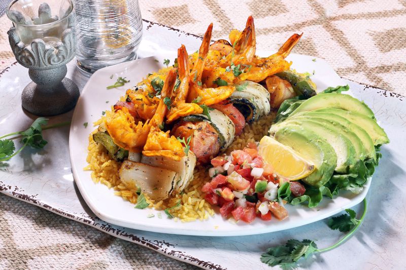 Order Alambre Skewers food online from Cilantros Mexican Restaurant store, Houston on bringmethat.com