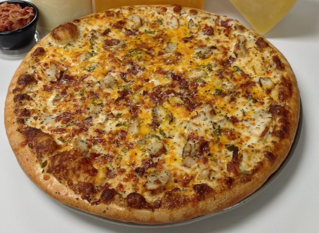 Order Hand-Tossed Backdraft Pizza (TM) food online from Firehouse Pizza store, East Peoria on bringmethat.com