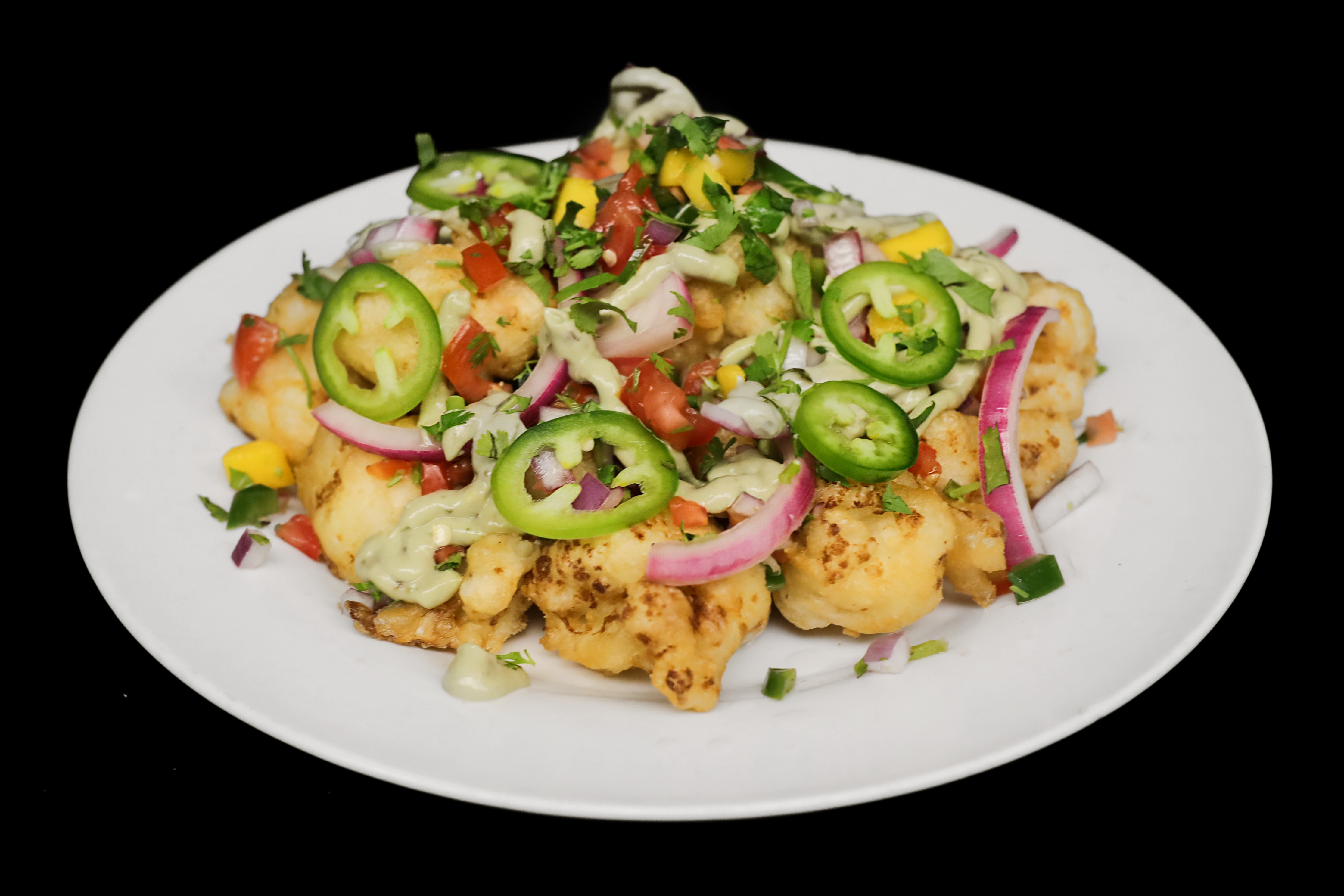 Order Cauliflower Nachos food online from Port Restaurant & Bar store, Corona Del Mar on bringmethat.com