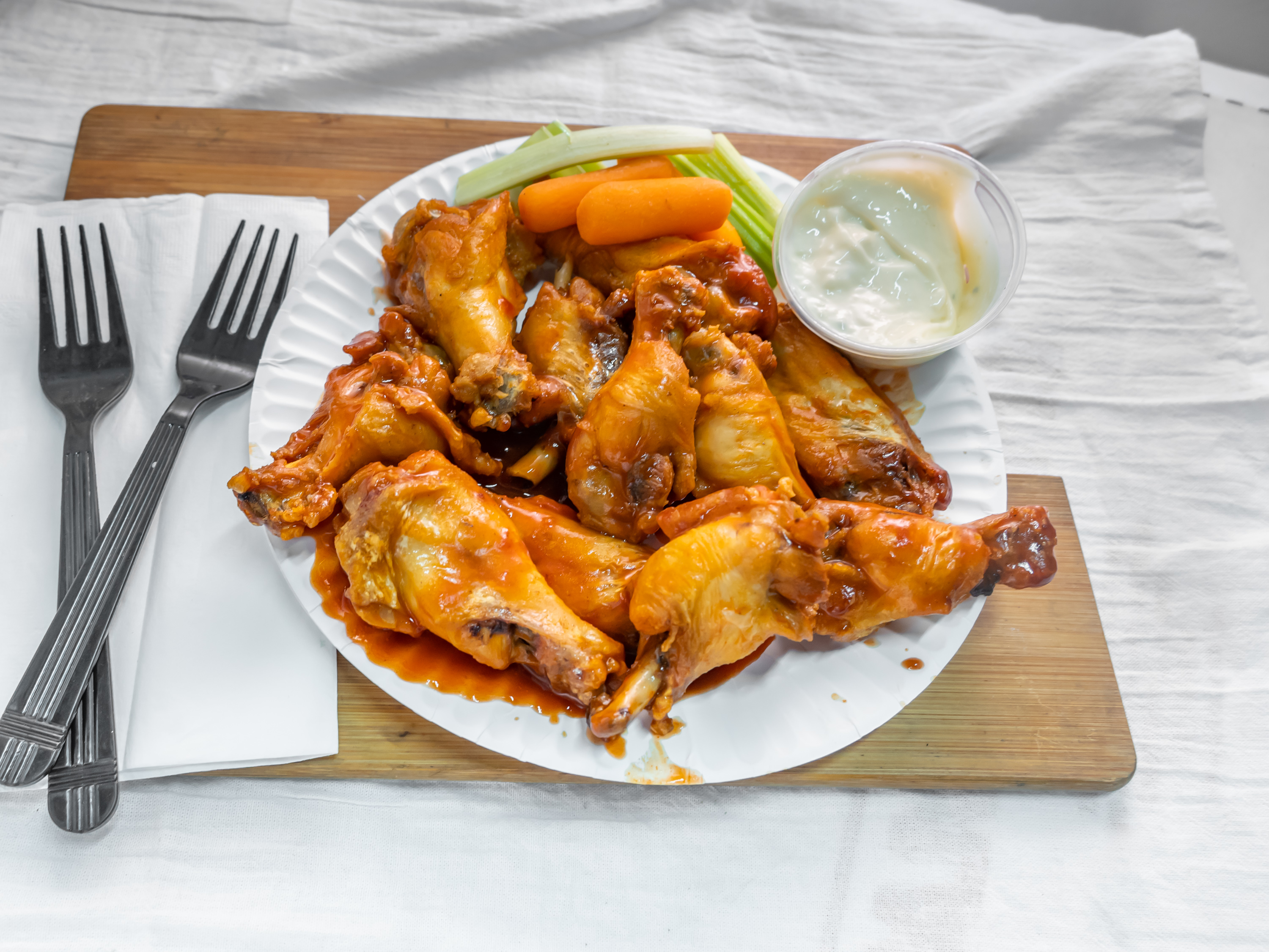 Order 10 Piece Buffalo Wings food online from Not Just Pizza - South Philly store, Philadelphia on bringmethat.com