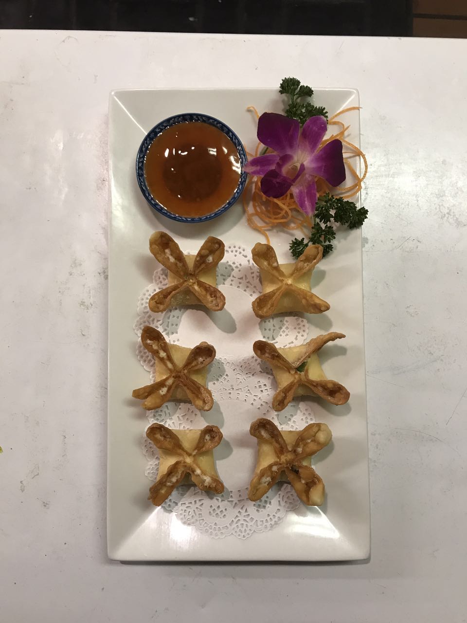 Order A12. Cheese Wonton food online from Eeny Meeny Sushi Roll store, Denver on bringmethat.com